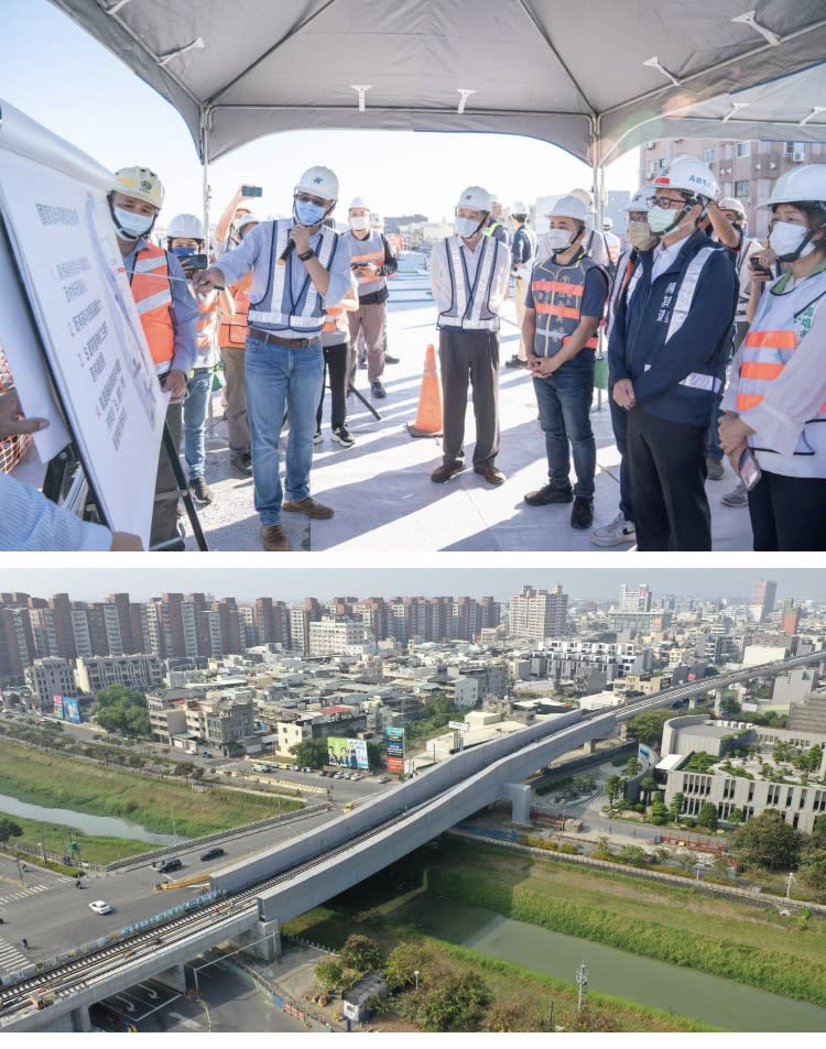 陳其邁視察捷運岡山路竹延伸線進度