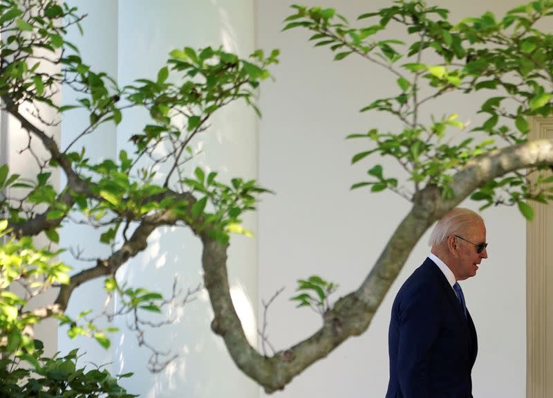 President Biden returns to the White House in Washingon