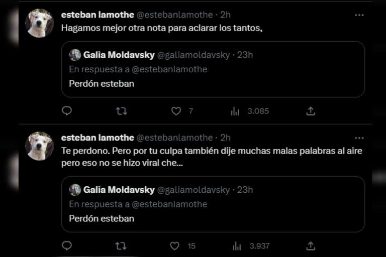 Lamothe habló sobre su salud (Captura Twitter)