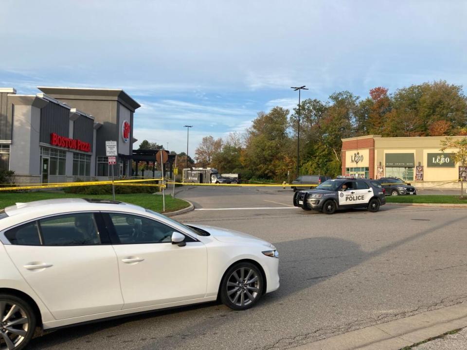 The man was found in this parking lot.  (Michael Aitkens/CBC - image credit)