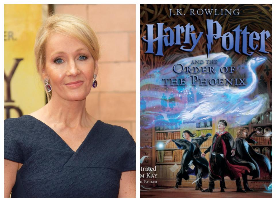 J.K. Rowling, author of the "Harry Potter" series.