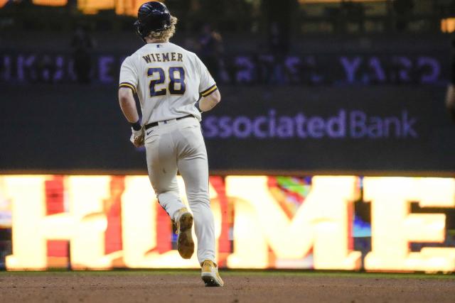 Joey Wiemer, Willy Adames homer as Brewers cool off Dodgers