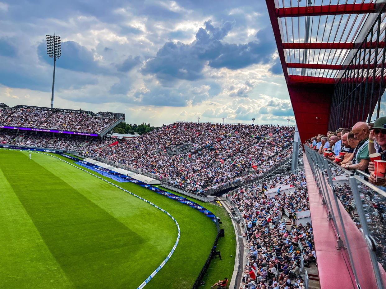 Inside Lancashire cricket club during England v South Africa test match 2022