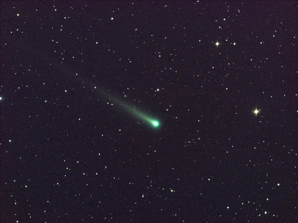 green comet in space