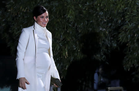 Meghan, Duchess of Sussex, arrives at the Natural History Museum in London, Britain February 12, 2019. REUTERS/Hannah McKay