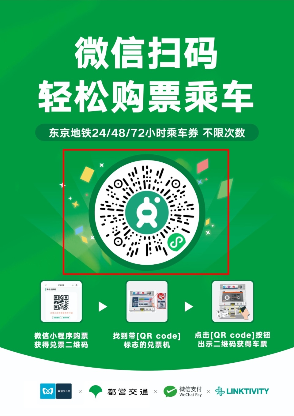 日本旅遊｜東京地鐵WeChat小程序購票教學！免排隊購買24/48/72小時乘車券、京成Skyliner、優惠套票