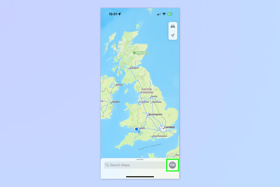 A screenshot showing how to download and manage offline Apple Maps