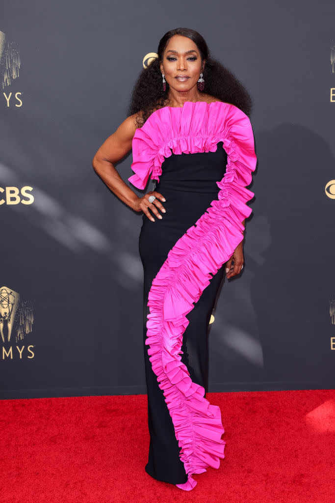 Angela Bassett  attends the 73rd Primetime Emmy Awards in Los Angeles. (Getty Images)