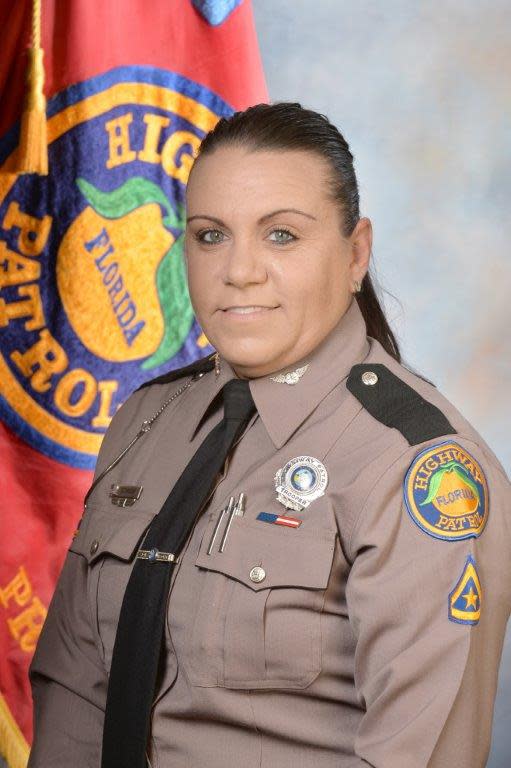 The Florida Highway Patrol applauds the actions of Trooper Toni Schuck, a 26 year veteran of the Patrol who, as the last line of defense to the Skyway 10K runners.