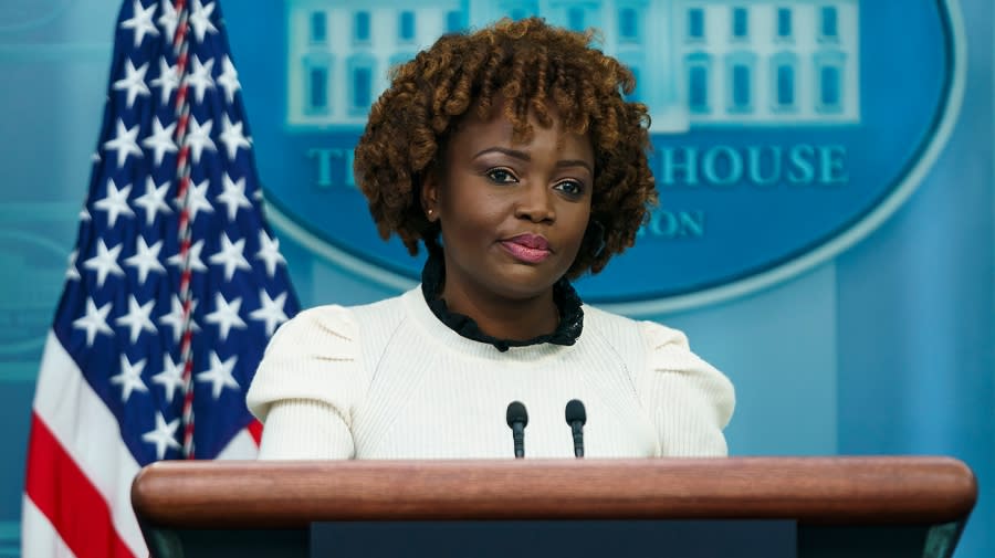 White House press secretary Karine Jean-Pierre