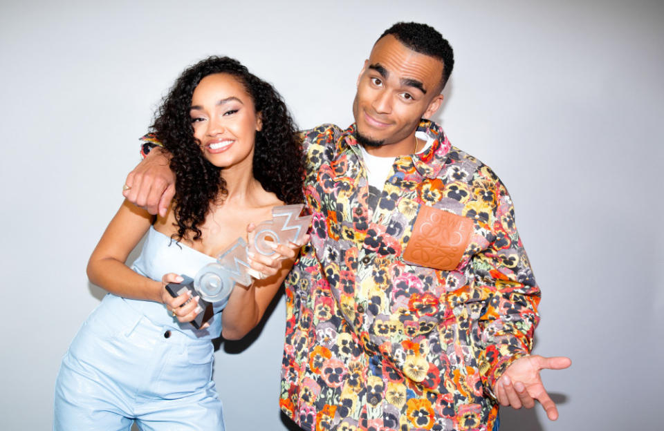 MOBOS co-hosts Leigh-Anne Pinnock and Munya Chawawa (c) Donnie Sunshine credit:Bang Showbiz