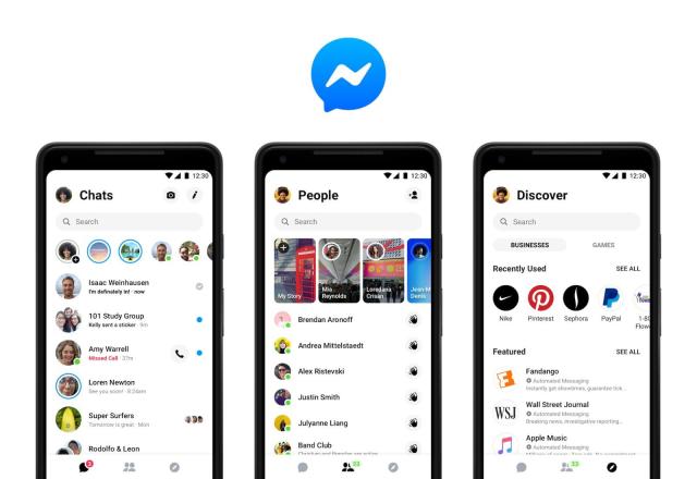 Facebook's simplified Messenger app interface is rolling out to users