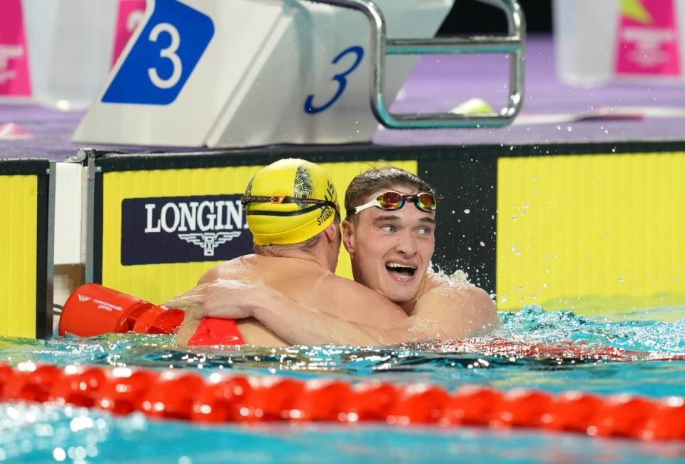 James Wilby, right, was delighted with his silver medal after a difficult year (David Davies/PA) (PA Wire)