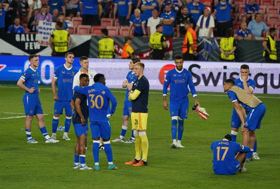 Rangers lost to Eintracht Frankfurt on Wednesday. (Andrew Milligan/PA) (PA Wire)