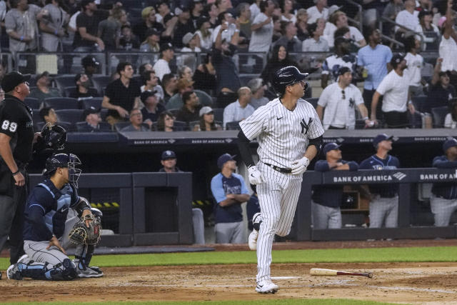 Judge, Higashioka HRs power streaking Yankees past Rays 4-3