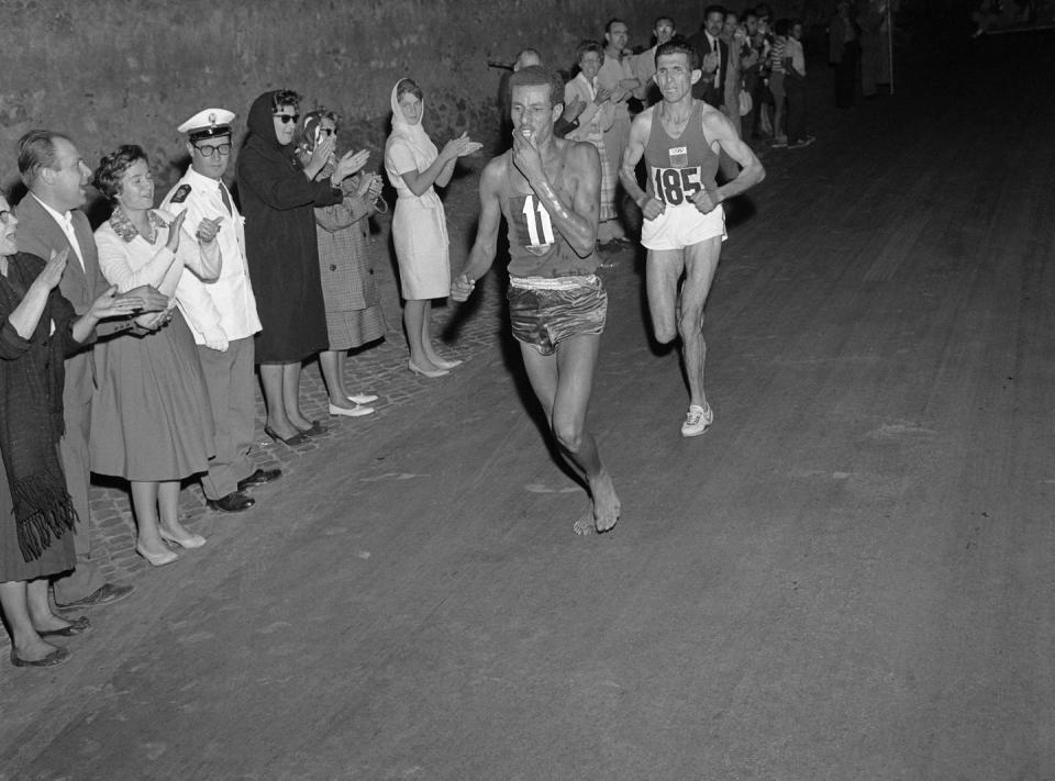 <p>In 1960, "barefoot" style running wasn't a trend. But Ethiopian Abebe Bikila made barefoot running the talk of the entire world when he <em>won</em> the marathon sans footwear—which, despite all the nice shoes he'd been sent by Adidas, was actually the way he had trained for the race. </p>