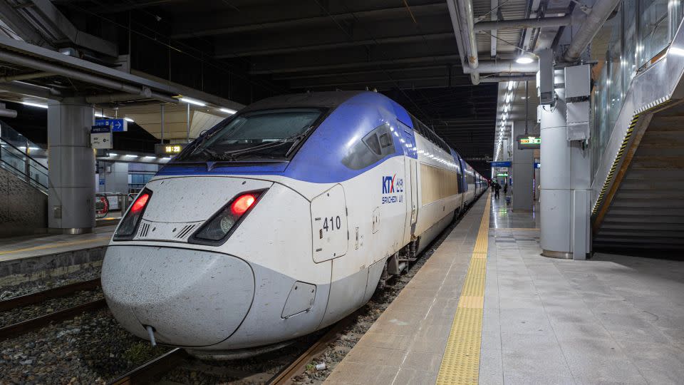 The high-speed KTX train connects Busan and Seoul. - Anne-Sophie Wittwer/imageBROKER/Shutterstock