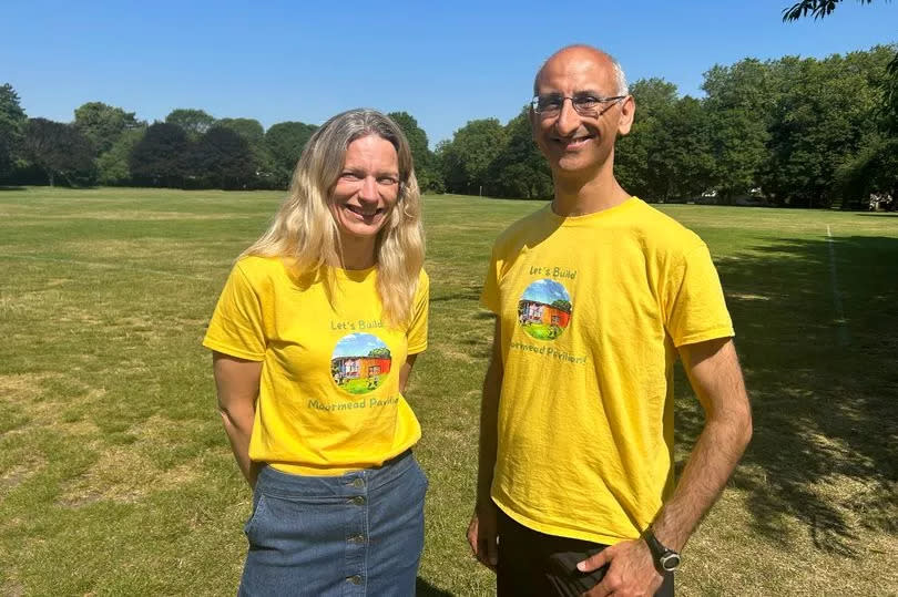 Trustees Vanessa James, 49, and Gariesh Sharma, 49, at Moormead Park, Twickenham