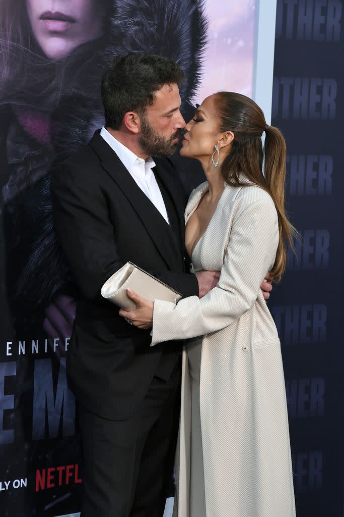  Ben Affleck and Jennifer Lopez attend the Los Angeles premiere of Netflix's "The Mother"