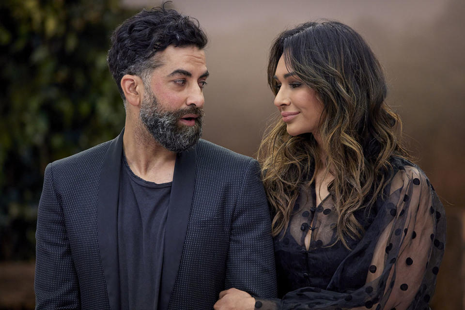 Sharon and Ankur during judging on The Block