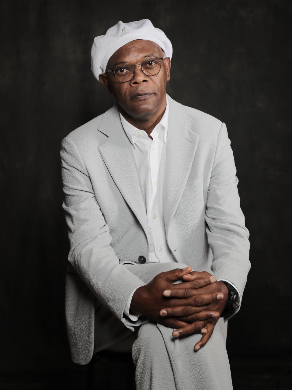 Samuel L Jackson poses at a portrait session during day three of the 13th annual Dubai International Film Festival held at the Madinat Jumeriah Complex on December 9, 2016 in Dubai, United Arab Emirates.