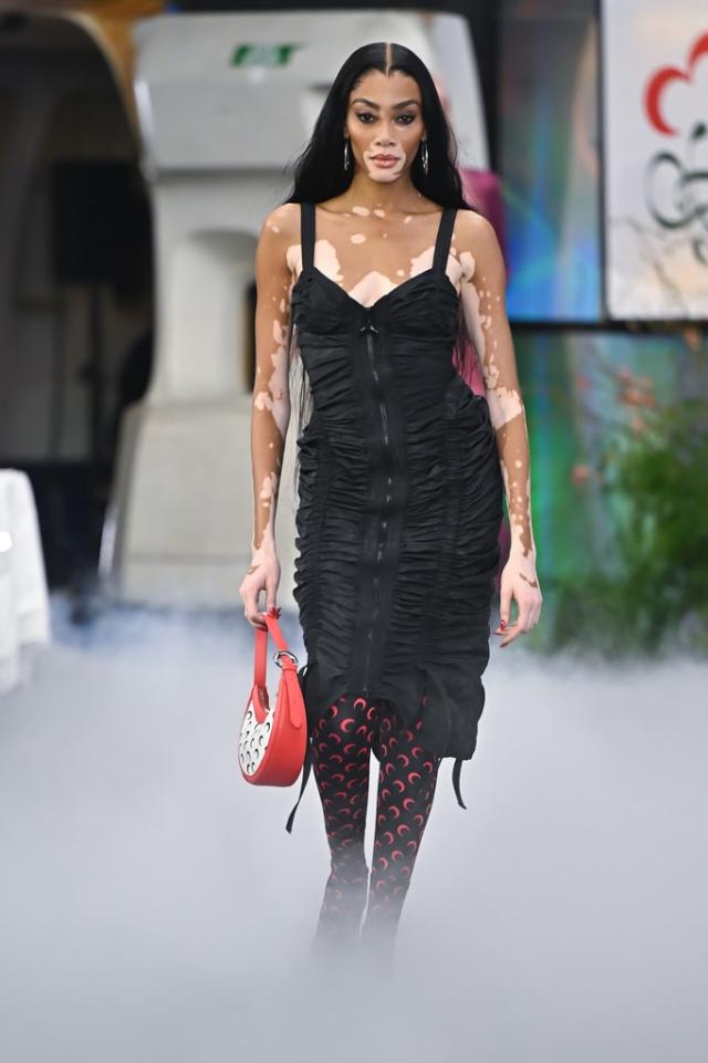 Paris Fashion Week 2024 fashion: All the celebrities wearing sheer tights  in pictures, including Alessandra Ambrosio, Zoë Kravitz and Alix Earle