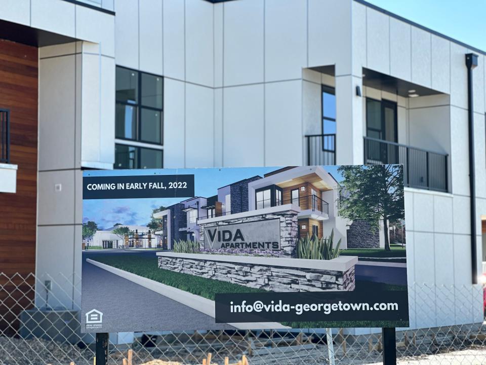 The Vida Apartments in Georgetown will have several units reserved for workforce housing. Several local suburban cities are trying to provide lower-income people with reduced rents at apartments to allow them to live closer to where they work.