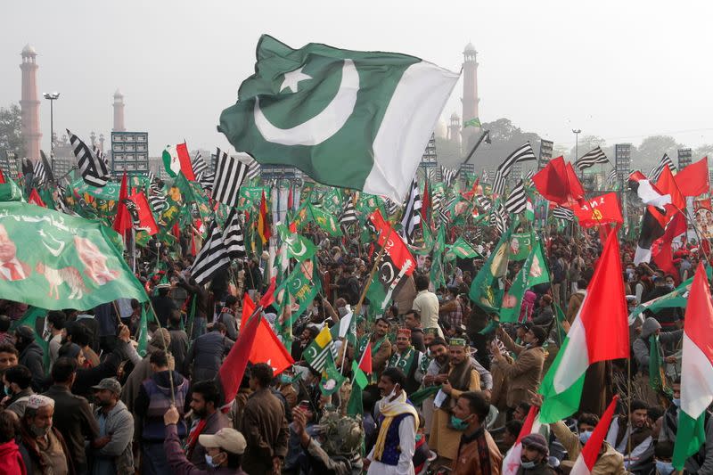 Anti-government protest rally in Lahore