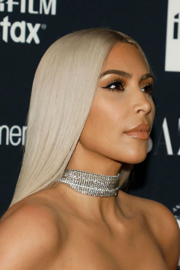 gray hair color ideas kim kardashian west