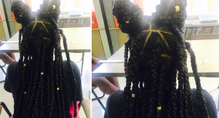 This student got a hair makeover and an instant confidence boost. 
