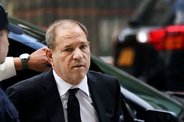 PHOTO: Harvey Weinstein arrives to court for arraignment over a new indictment for sexual assault, Aug. 26, 2019, in New York City. (Spencer Platt/Getty Images, FILE)