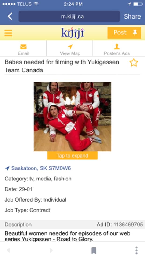 Yukigassen Team Canada went viral on social in media in 2016 after it placed a Kijiji ad looking for 'babes'.