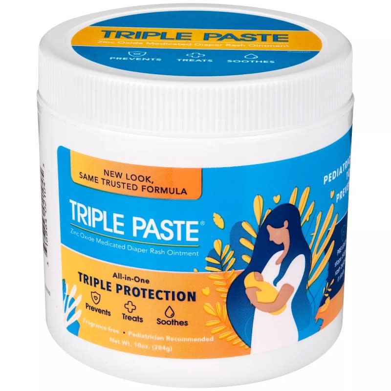 Triple Paste Diaper Ointment, $22, <a href="https://howl.me/clP5UdN9hnW" rel="nofollow noopener" target="_blank" data-ylk="slk:available here;elm:context_link;itc:0;sec:content-canvas" class="link ">available here</a>