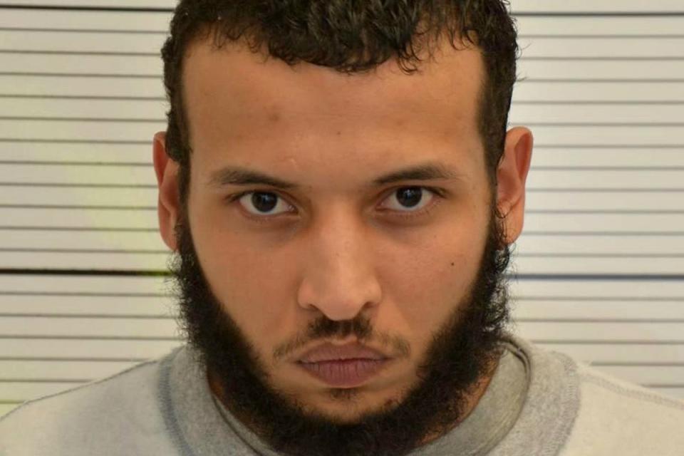 Libyan refugee Khairi Saadallah was given a whole-life sentence after pleading guilty to three murders and three attempted murders in 2021 (PA Media)