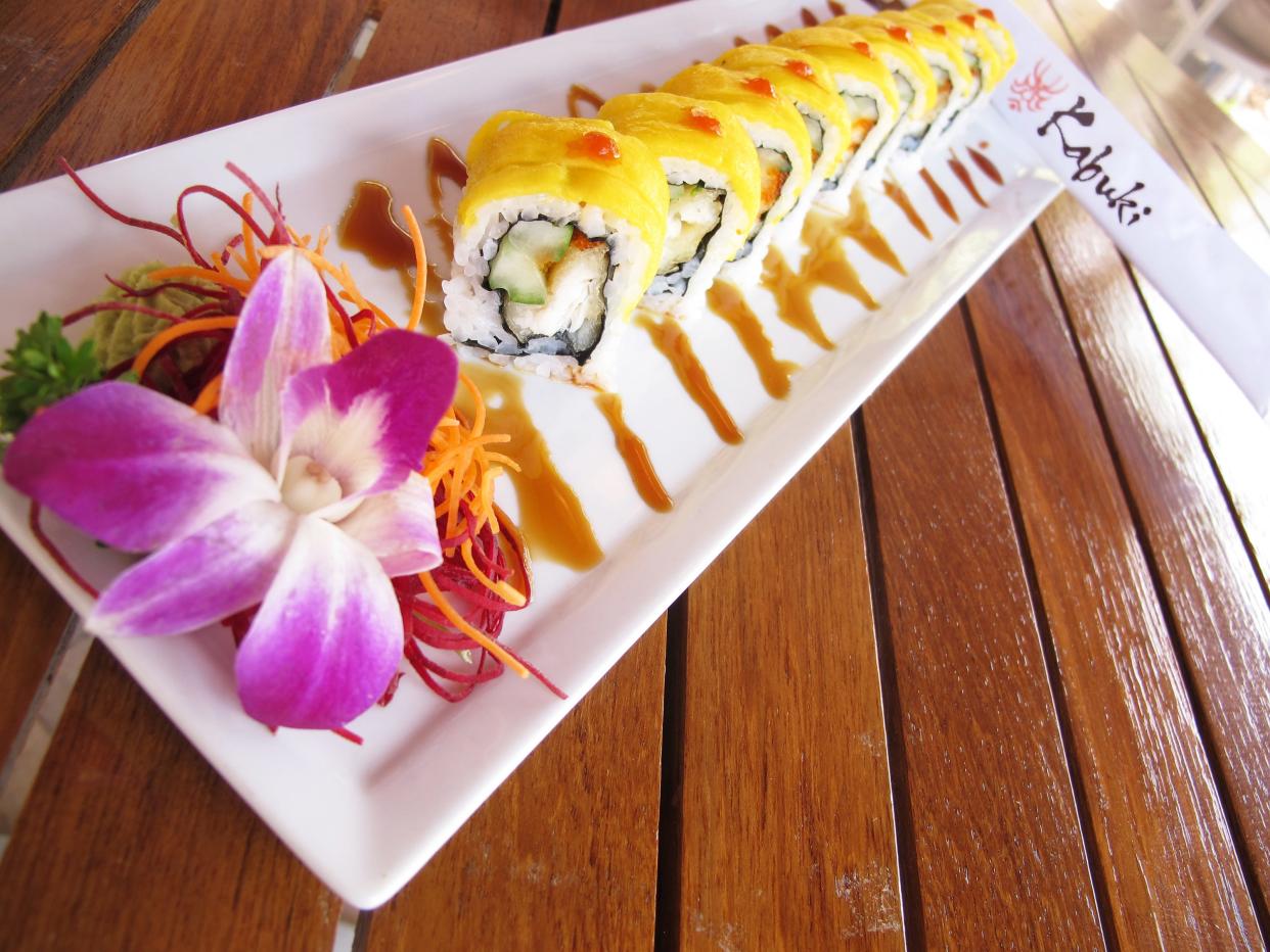 Sushi rolls and Thai tapas are offered at Kabuki restaurant in Palm Beach Gardens.