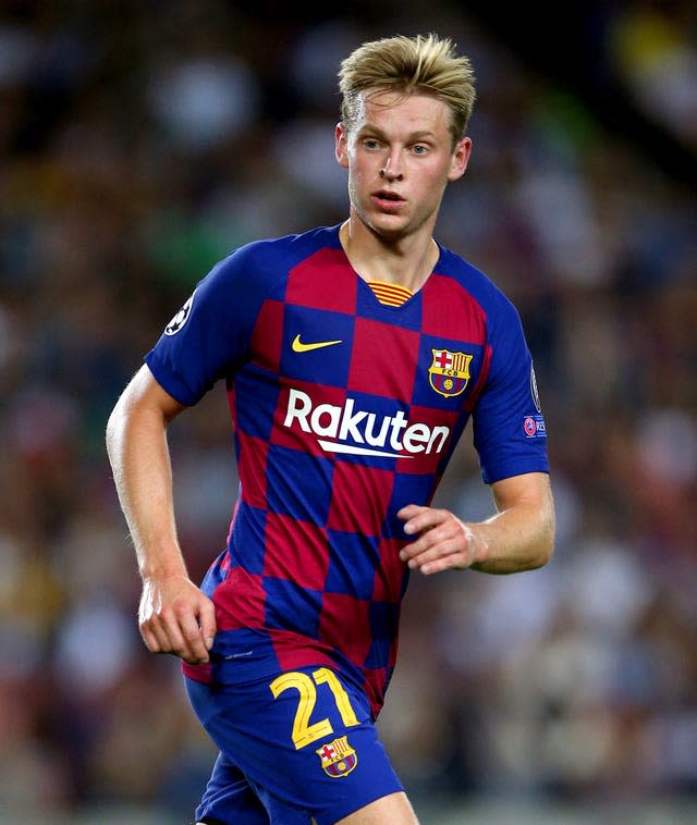 Frenkie De Jong in action for Barcelona