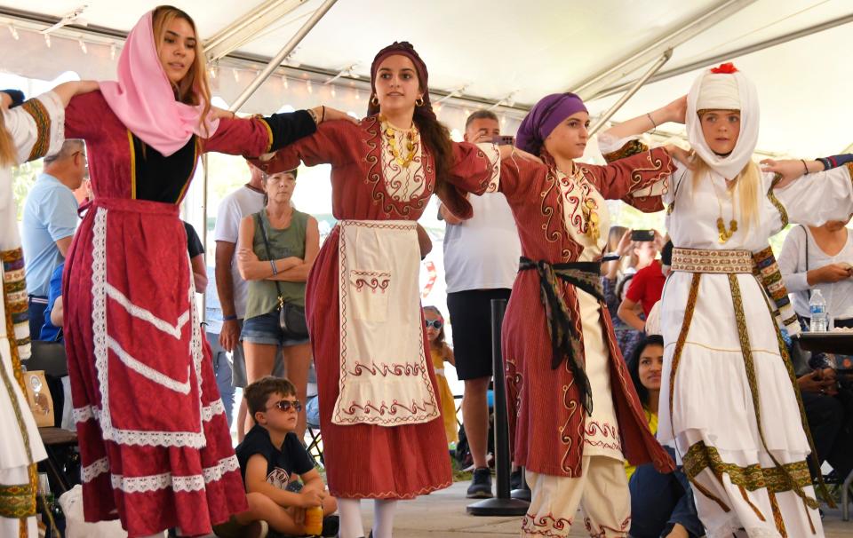  Sunday at the 2023 Greek Festival of Melbourne at Saint Katherine Greek Orthodox Church at 5965 N. Wickham Road. The 51st annual event ran from February 24-26, and included folk dances from various age groups, live music, market vendors, and a wide selection of Greek food.