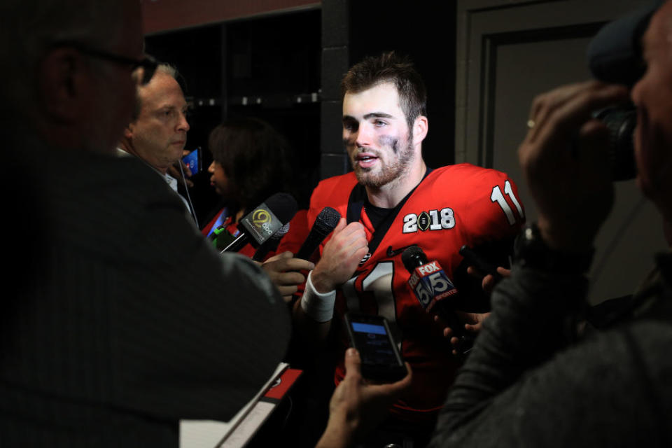 Jake Fromm answers all questions. (Getty)