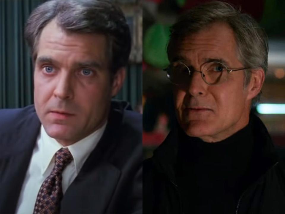 On the left: Henry Czerny in "Mission: Impossible." On the right: Czerny on season one of "Supergirl."