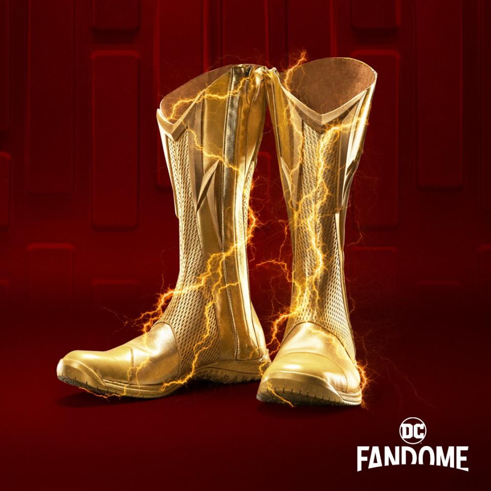 The Flash Gold Boots