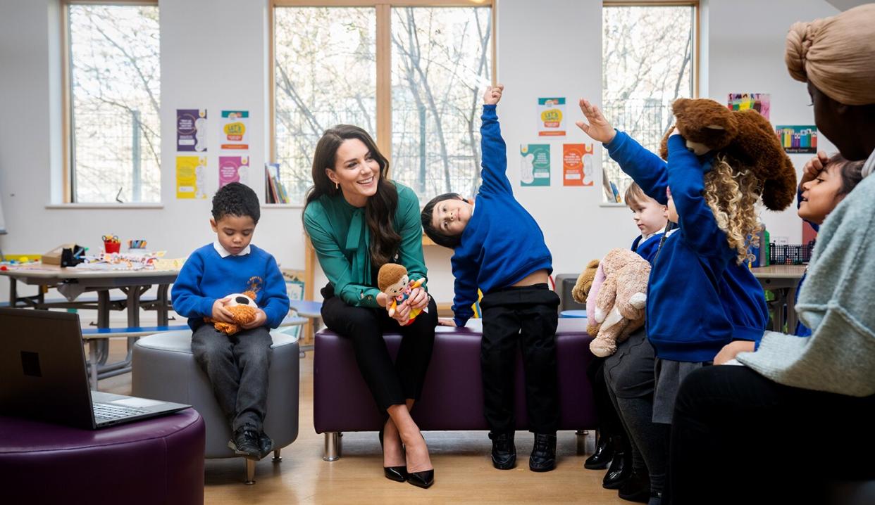 Kate Middleton at St John's CE Primary School in East London