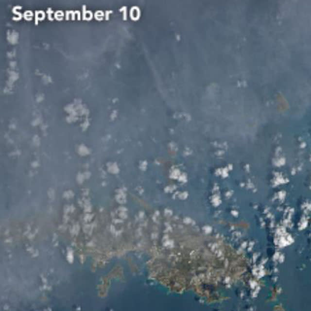 Vorher-Nachher-Bilder der Karibik: NASA zeigt die Zerstörung durch Hurricane Irma