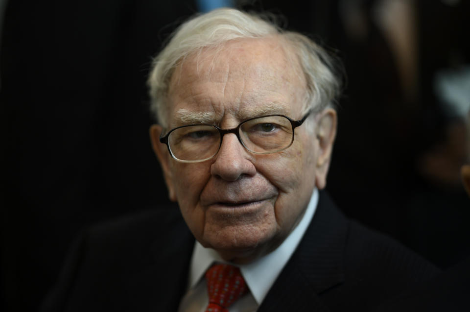 Warren Buffett, CEO of Berkshire Hathaway, attends the 2019 annual shareholders meeting in Omaha, Nebraska, May 3, 2019. (Photo by Johannes EISELE / AFP)        (Photo credit should read JOHANNES EISELE/AFP via Getty Images)