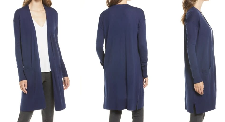 Halogen Open Front Pocket Cardigan - Nordstrom, $62 (originally $89)