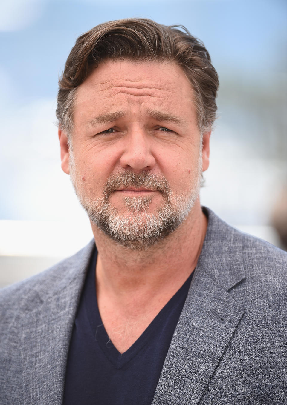 Russell Crowe attends a photo call during the Cannes Film Festival on May 15, 2016.