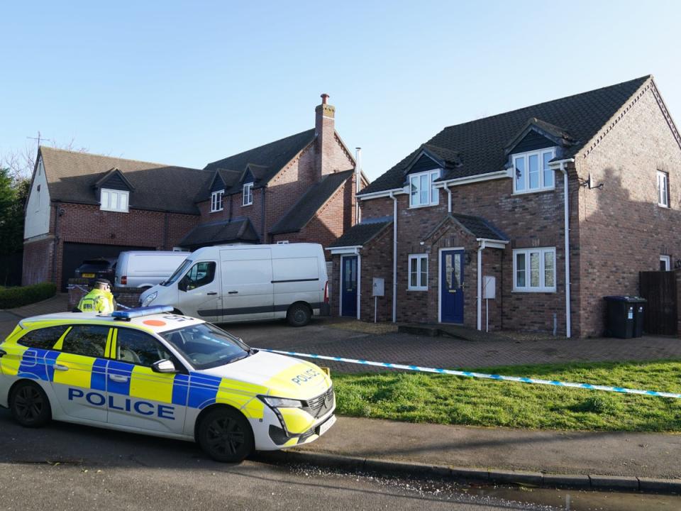 The Row in Sutton, near Ely, where Gary Dunmore was shot dead (PA)