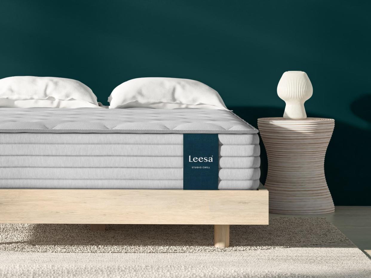 <p><a href="https://go.redirectingat.com?id=74968X1596630&url=https%3A%2F%2Fwww.leesa.com%2Fproducts%2Fstudio-chill-hybrid-mattress&sref=https%3A%2F%2F" rel="nofollow noopener" target="_blank" data-ylk="slk:Shop Now;elm:context_link;itc:0;sec:content-canvas" class="link rapid-noclick-resp">Shop Now</a></p><p>Studio Chill Hybrid Mattress</p><p>leesa.com</p><p>$839.00</p>