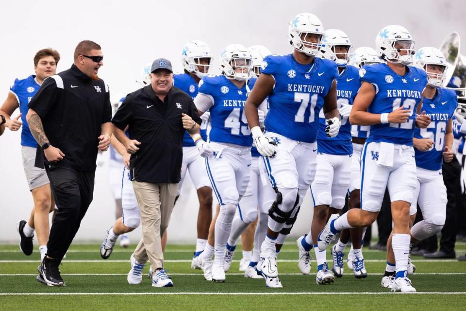 Coach Mark Stoops has led Kentucky to a bowl appearance for the eighth year in a row.