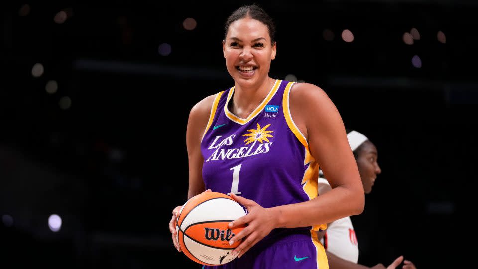 Washington Mystics defeated the Los Angeles Sparks 94-81 during a WNBA basketball game.