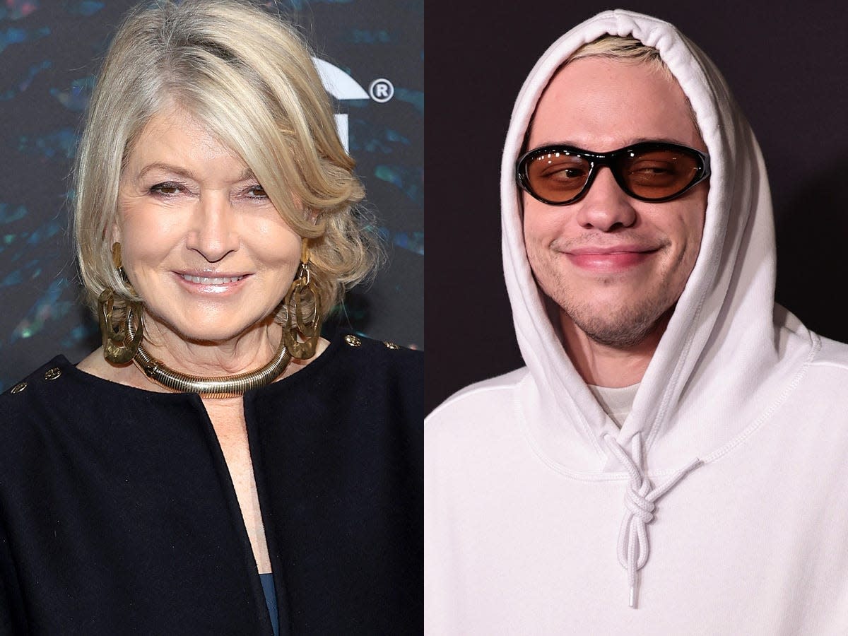 Martha Stewart and Pete Davidson.